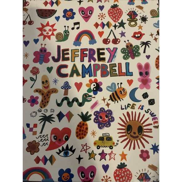 JEFFREY CAMPBELL Resilient Pointed Toe Pump In Black Patent Strappy Heels 8.5 - Picture 8 of 8